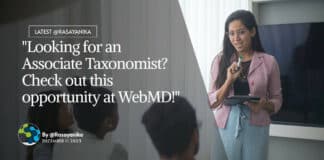 "Looking for an Associate Taxonomist? Check out this opportunity at WebMD!"