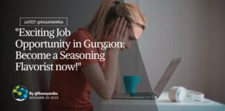 "Exciting Job Opportunity in Gurgaon: Become a Seasoning Flavorist now!"