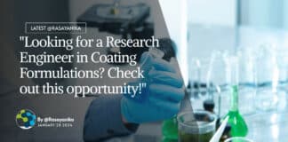 "Looking for a Research Engineer in Coating Formulations? Check out this opportunity!"