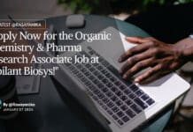 "Apply Now for the Organic Chemistry & Pharma Research Associate Job at Jubilant Biosys!"