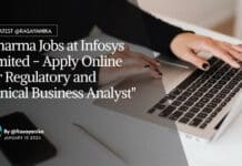 "Pharma Jobs at Infosys Limited - Apply Online for Regulatory and Clinical Business Analyst"