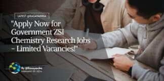 "Apply Now for Government ZSI Chemistry Research Jobs - Limited Vacancies!"