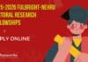2025-2026 Fulbright-Nehru Doctoral Research Fellowships
