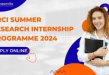 ARCI Summer Research Internship Programme 2024