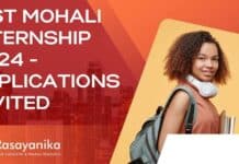 INST Mohali Internship 2024 - Applications Invited