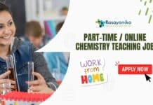 Part Time Chemistry Teaching Job