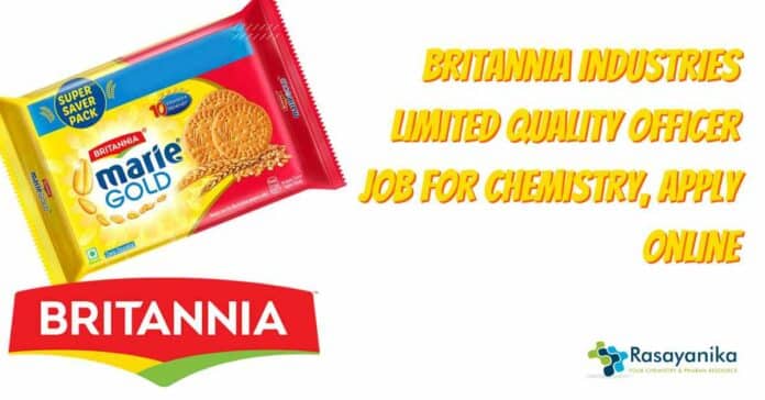 Britannia Industries Quality Officer