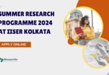 IISER Kolkata Summer Research Programme