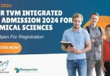 IISER TVM 2024 Integrated PhD Admission For Chemical Sciences