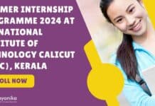 NIT Calicut Summer Internship Programme