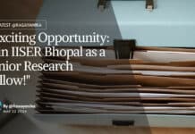 Chemistry IISER Bhopal JRF Job Opening - Applications Invited