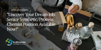 "Uncover Your Dream Job: Senior Synthetic/Process Chemist Position Available Now!"