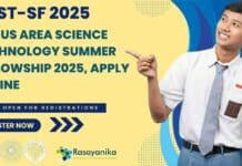 FAST-SF 2025 Focus Area Science Technology Summer Fellowship 2025, Apply Online