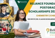 Reliance Foundation Scholarships 2024-25