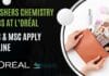 Freshers Chemistry Jobs L’Oréal