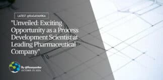 "Unveiled: Exciting Opportunity as a Process Development Scientist at Leading Pharmaceutical Company"