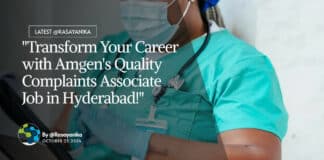 Freshers Jobs at Amgen - BSc Chemical Engineering Apply For Associate Role