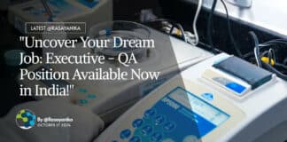 "Uncover Your Dream Job: Executive - QA Position Available Now in India!"