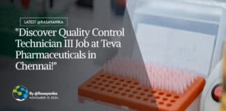 "Discover Quality Control Technician III Job at Teva Pharmaceuticals in Chennai!"