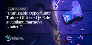 "Unmissable Opportunity: Trainee Officer - QA Role at Jubilant Pharmova Limited!"