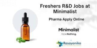 Freshers R&D Jobs at Minimalist